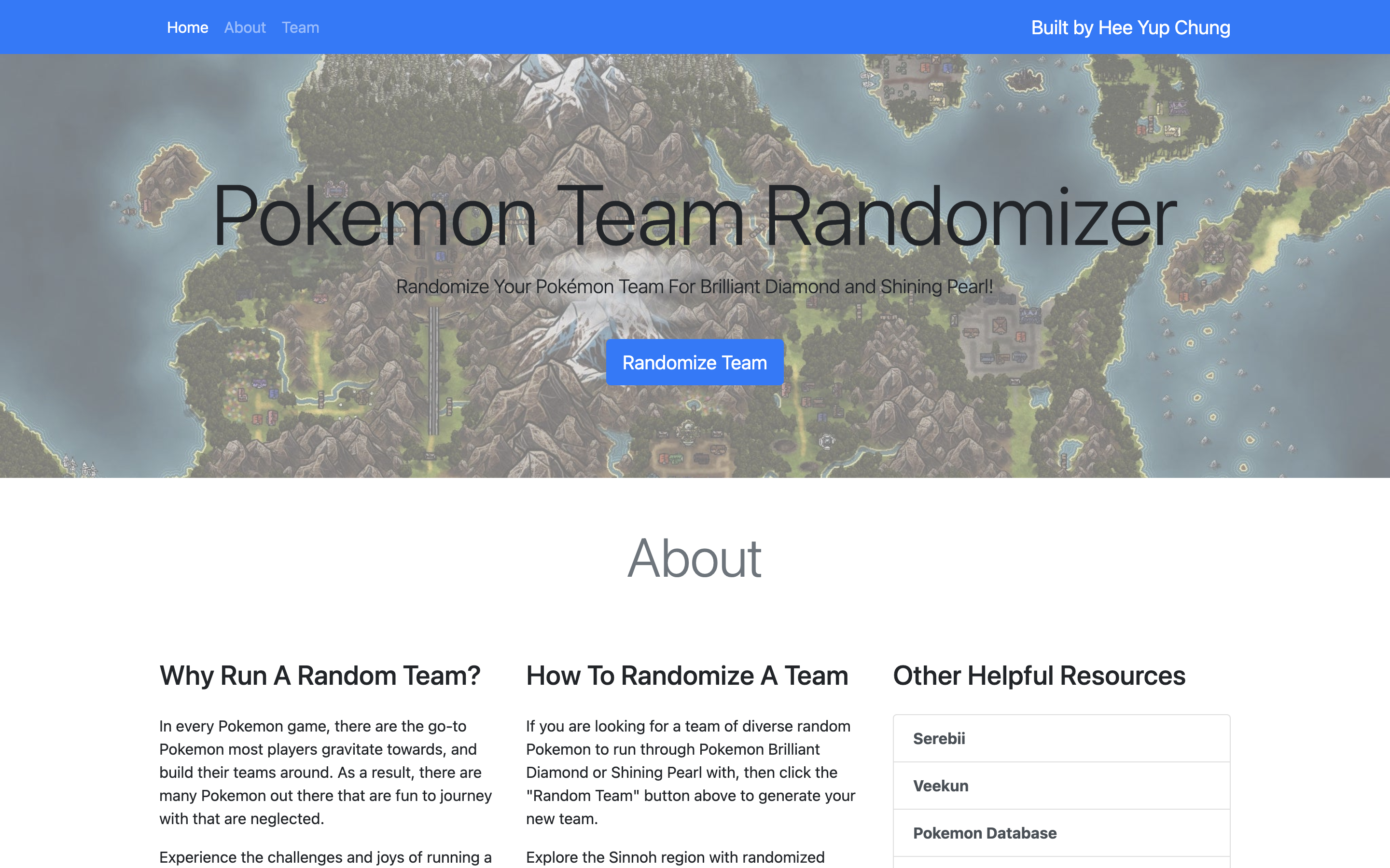 Pokémon Team Builder